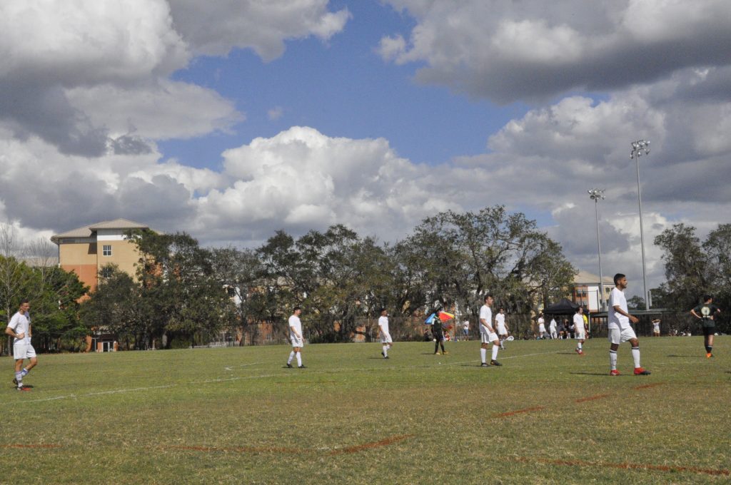 UCF soccer sport clubs team playing at the Sport Clubs field. 