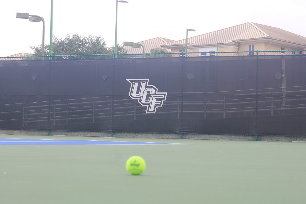 UCF RWC Tennis Complex (showing UCF logo and blue courts)